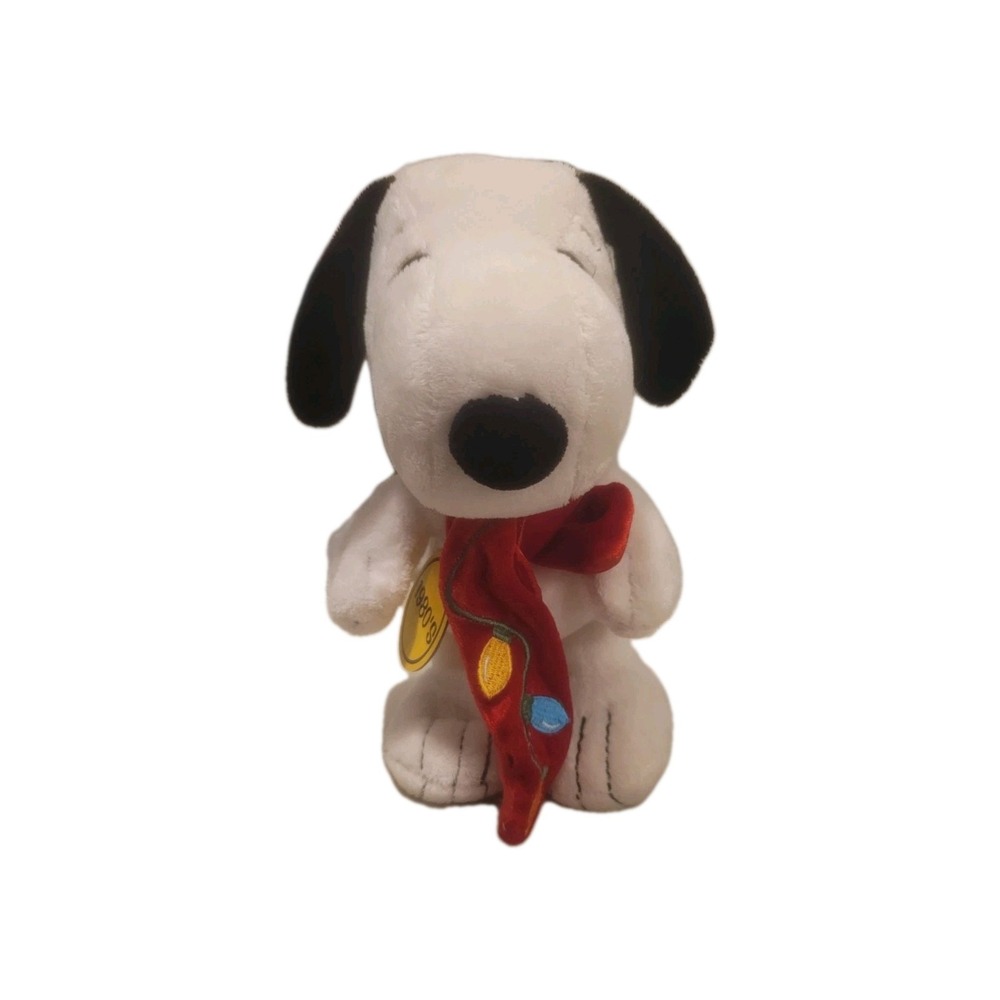 Dan Dee Snoopy Peanuts Christmas Scarf 9" Plush Toy‎ Collectors Edition